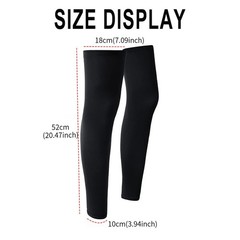 1 Pair Summer Running Cycling Legs Sleeve Non-Slip Leg Warmer Cooling S