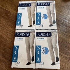 4- Jobst Men Compression Socks 15-20 mmHg Knee High CT X-Large Black Brand New
