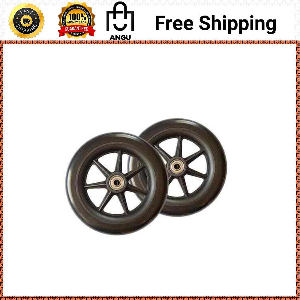 NEW Replacement Wheels Walker Rollator 6 In. (Set of 2) for Stander Able Life