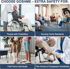 irtme Gait Belts for Seniors Transfer Gate Belts Medical for Elderly & Disabled