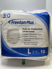 Disposable Underwear Freedom Plus Large 5pack 50 COUNT