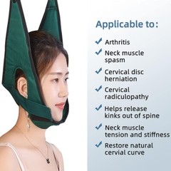 Adjustable Cervical Traction Decompression Device Neck Shoulder Head Pain Relief