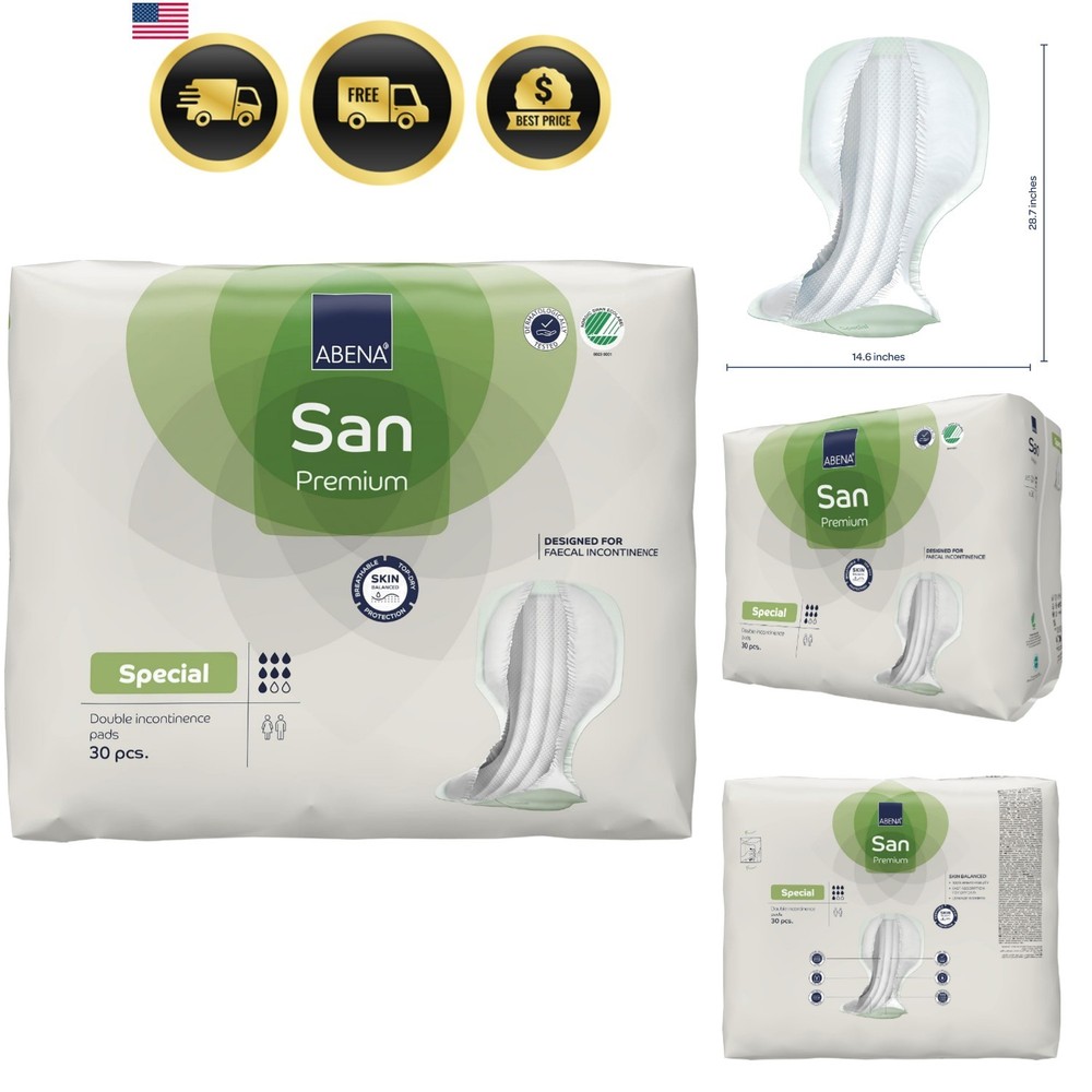 Incontinence Pads for Adults Fecal Leak Protection 30 Count