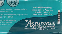 Assurance Unisex Premium Quilted Underpad Maximum Absorb. XL 30ct Each LOT OF 2
