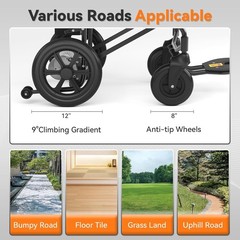 Lightweight Electric Wheelchair Foldable Power Motorized Wheelchairs 20 Mile New