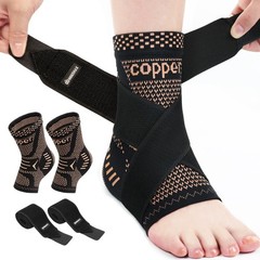 Ankle Compression Sleeve Support for Sprains, Plantar Fasciitis & Tendonitis