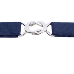 Adjustable Elastic Stretch Belt for Women 2.5cm Wide Metal Ring Buckle No Hassle