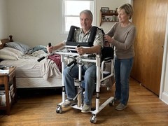Irtme Hydraulic Patient Lift Transfer Chair, Home Care Mobility Transfer Chair