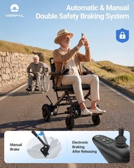 36lb Lightweight Foldable Electric Wheelchair Power Wheelchairs Mobility Scooter