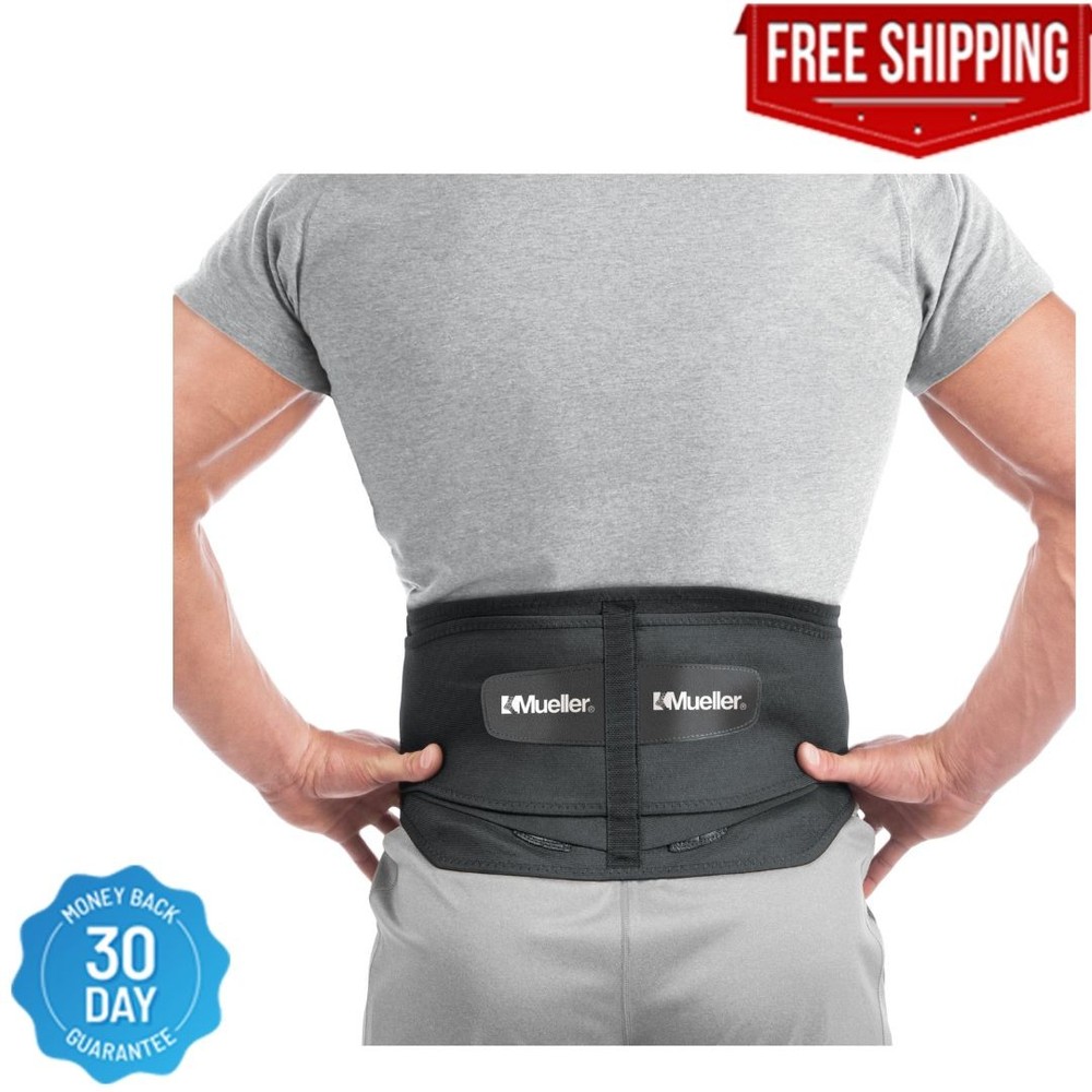 MUELLER Sports Medicine Adjustable Lumbar Back Brace with Removable Pad