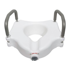 McKesson White Plastic Raised Toilet Seat 5″ Height up to 300 lbs