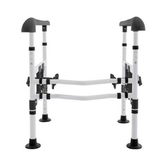 Height/Width Adjustable Toilet Safety Rail for Elderly Steel Frame Max.330 lbs