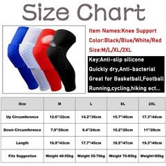 Basketball Knee Pads Protector Compression Sleeve Honeycomb Foam Brace Fitness