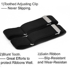 Elastic Adjustable Armband Shirt Garter Sleeve Holders 5-20 Inches 2 Pack For