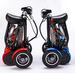 Red/White/Royal Blue Adult Portable Four-wheel Small Foldable Electric Scooter