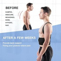 Posture Upper Lower Lumbar Scoliosis Adult Men Women Supports Correct Neoprene