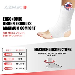 Ankle Support Foot Sleeve Open Heel, Light Elastic & Breathable Knitted Fabric