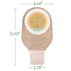 Ostomy Colostomy Ileostomy Stoma Drainable Pouch Bag Cut to Fit One-Piece