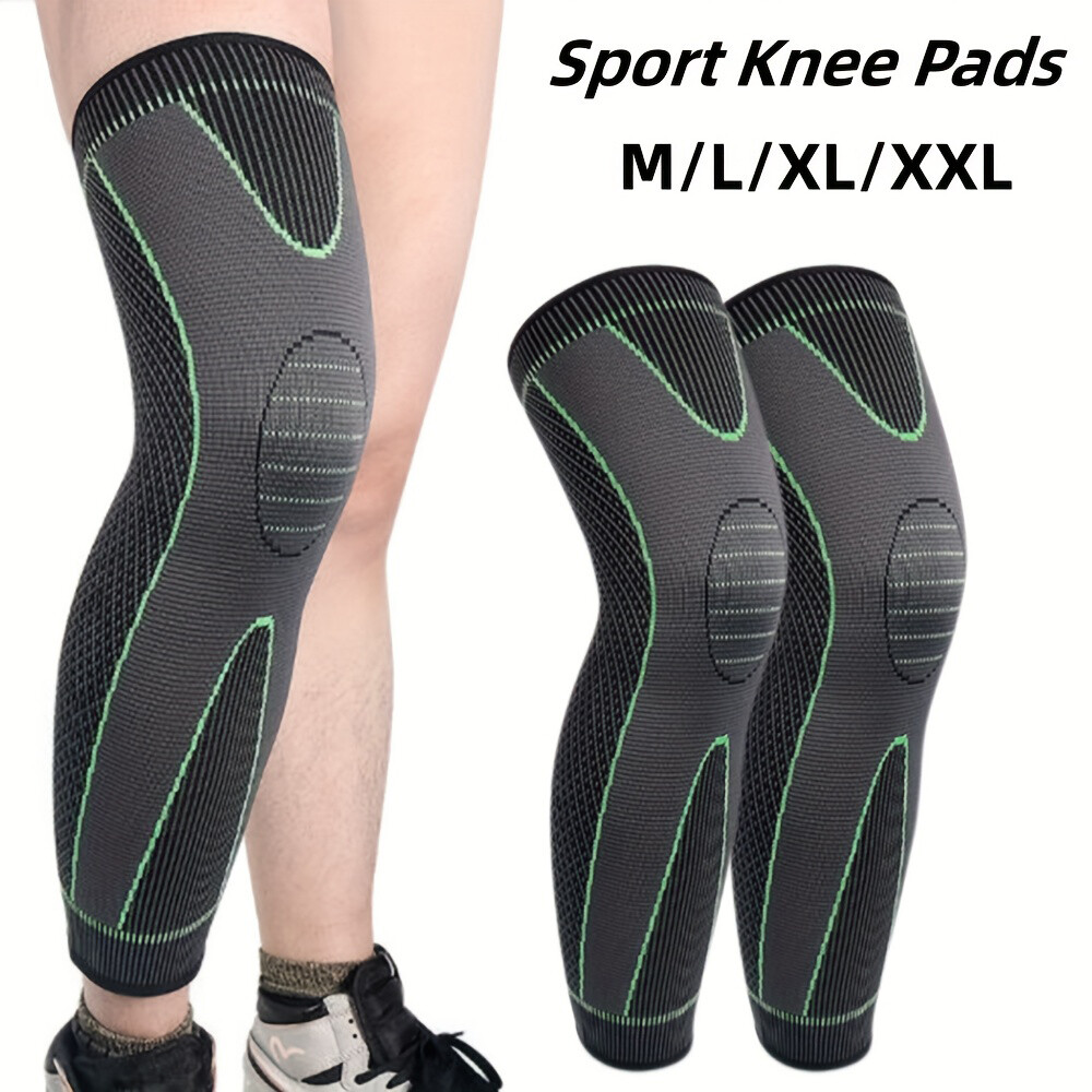 Knee Sleeve Compression Full Leg Brace Support Sport Joint Pain Arthritis Relief