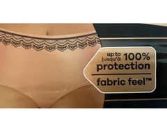 Always Boutique Incontinence Underwear Size S/M 100-190 lbs, Rosy, 20 Ct