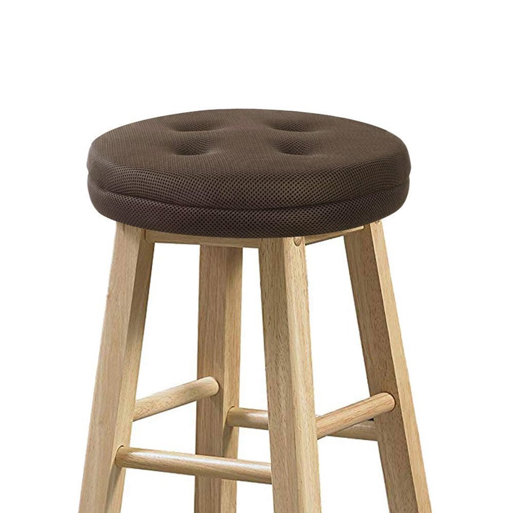 baibu Bar Stool Cushions, Super Breathable 12x12x1.2 Inch (Pack of 1), Brown