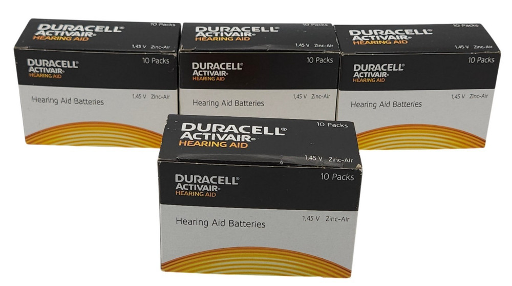 Duracell Activair Hearing Aid Batteries Size 13 Total 136 Batteries New Expired