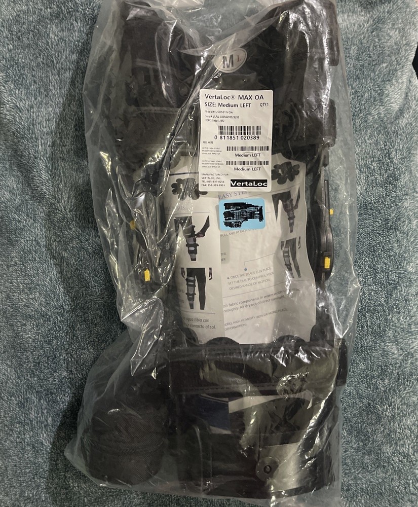 VERTALOC Knee Brace LEFT Medium Leg Max OA Support NEW