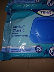 TENA Proskin Classic wipes 7.9 x 12.5″, 48 pieces , 2 packages