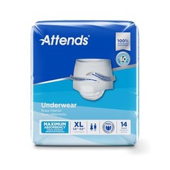 Attends Adult Underwear XL 56 Count Maximum Absorbency