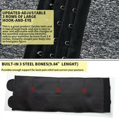 Men Waist Trainer Trimmer Belt Sweat Wrap Tummy Weight Loss Fat Burner Slimming