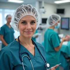 Disposable Bouffant Caps Hair Net, Spun-Bonded Polypropylene, Non-Woven, , La…