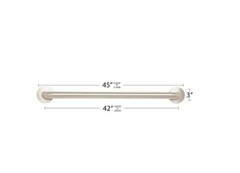 42 in. CuVerro Copper Alloy Antimicrobial, Bathroom Shower Grab Bar,