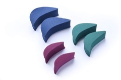 Shoolex 3 Sizes in One Pack Shoe 6 Count (Pack of 1), Blue, Green, Purple
