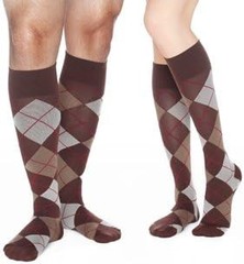 Dr Comfort Rejuva Argyle Patterned Knee High 15-20 Chestnut Medium – Argyle Patt
