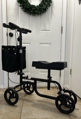 Unbranded Black Steerable Knee Walker Medical Scooter Foot Injuries, Preowned