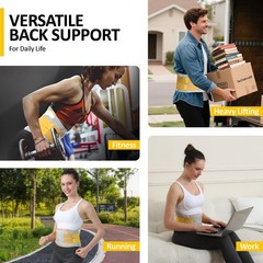 Lower Back Brace for Women and Men – Adjustable Lumbar Back Brace, Full Suppo…
