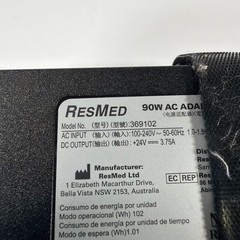ResMed 369102 90W AC Adapter Power Supply 24V 3.75A 3-Pin Tested Working