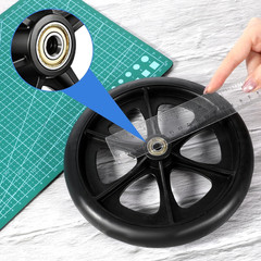 2Pcs Replacement Wheelchair Wheels for Walkers 8 Inch Solid Wheelchair Front Whe