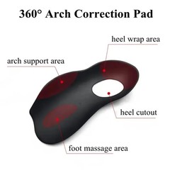 Unisex Arch Support Orthotic Insoles Flat Feet Plantar Fasciitis Gel Cushion