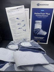 Bauerfeind MalleoTrain Plus Ankle Support, Stability, Titanium, Sz 5, 2x L Foot