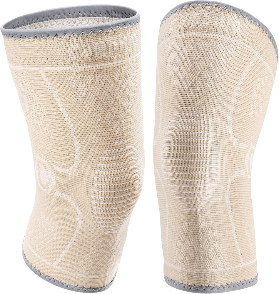 2 Pack Knee Brace, Knee Compression Sleeve for Men and Women, Knee Support for R