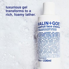 MALIN+GOETZ Grapefruit Face Cleanser – Gentle 3-in-1 Foaming Gel, Vitamin-Rich