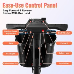 Mobility Scooter for Seniors Foldable 350lbs Heavy Duty 4 Wheel Electric Travel