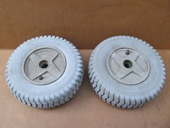 Rascal 600 mobility scooter parts: 2 main drive wheels dry-rot