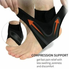 Ankle Brace Support Compression Sleeve Pain Relief Plantar Fasciitis Foot Wrap