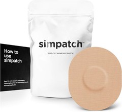 SIMPATCH Universal Adhesive Patch 25-Pack – Waterproof Adhesive, CGM Patches