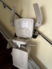 Bruno SRE-3050 Electric Stairlift Foldable Armrest 300 lb Straight Indoor