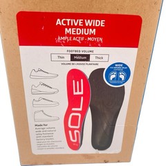 SOLE Active Wide Medium Footbeds Insoles Men’s 8 Women’s 10 EU 41 Open Box