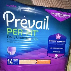 Prevail Per-Fit Daily Underwear Women’s XL Extra Absorbency Incontinence, 14