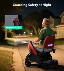 Smart Electric Wheelchair for Adults & Seniors – Auto Folding & APP Control